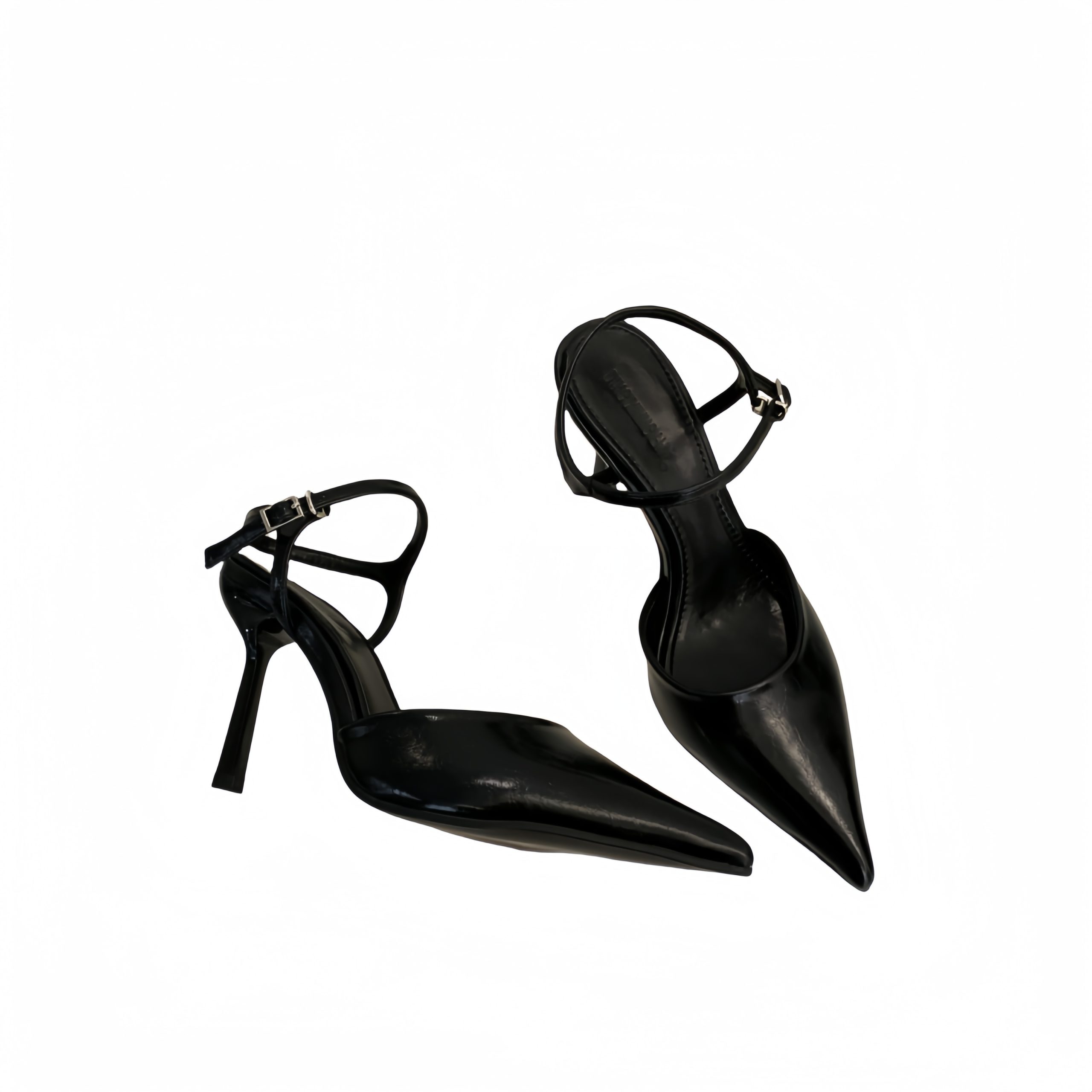 2024 Autumn New European American Fashion High Heel Closed Toe Sandals Women's Pointed Toe Thin Heel Backless Shallow Mouth Shoes - Image 5