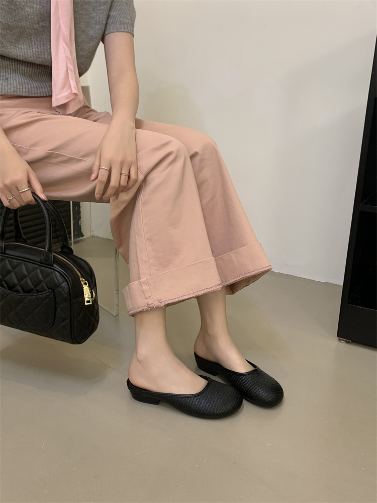 2026 New Women's Non-Slip Slip-On Low Heel Casual Sandals with Square Toe - Image 2