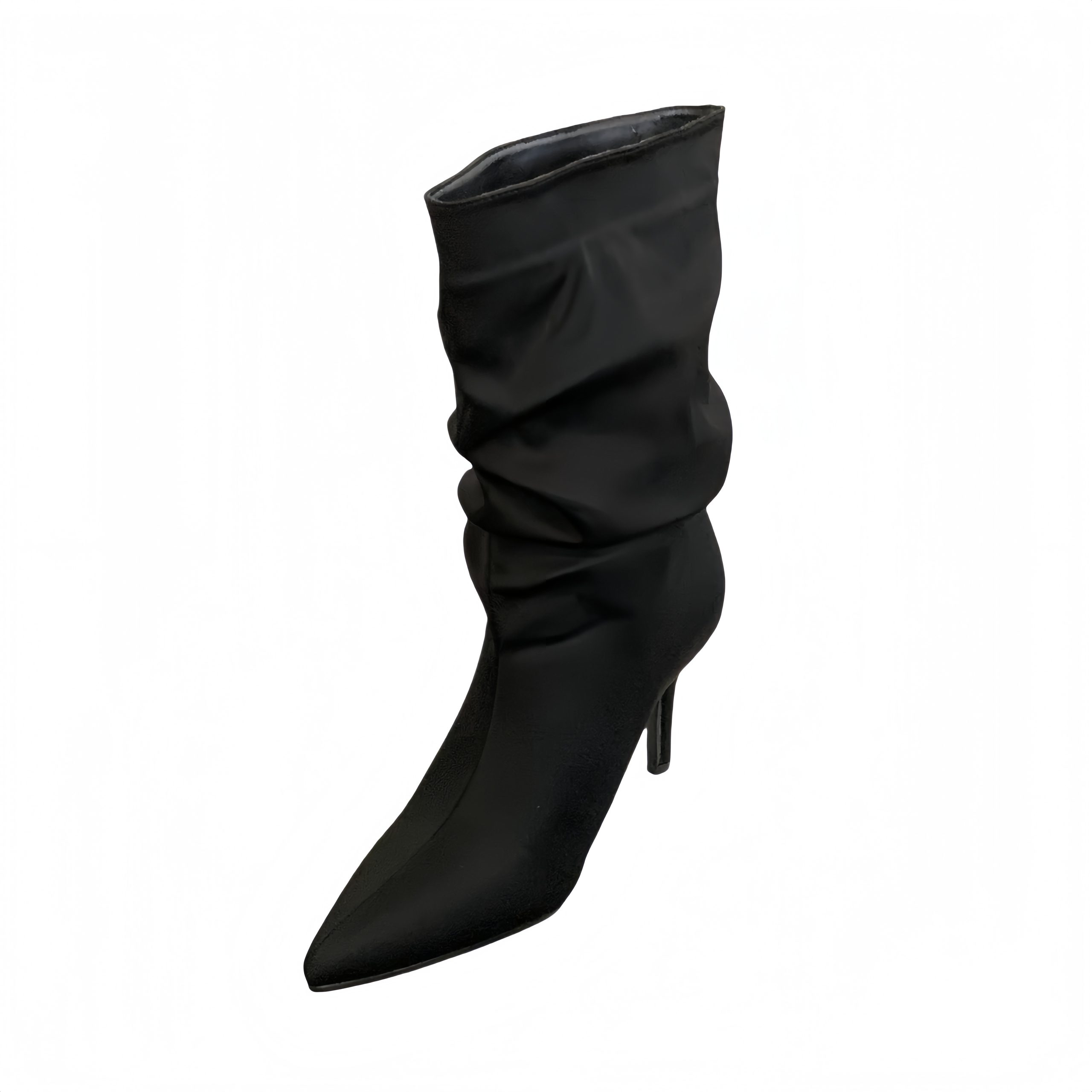 BUBUFLY Pointed Toe High Heel Ankle Boots Women 2026 New Autumn Winter Stacked Chunky Boots - Image 5