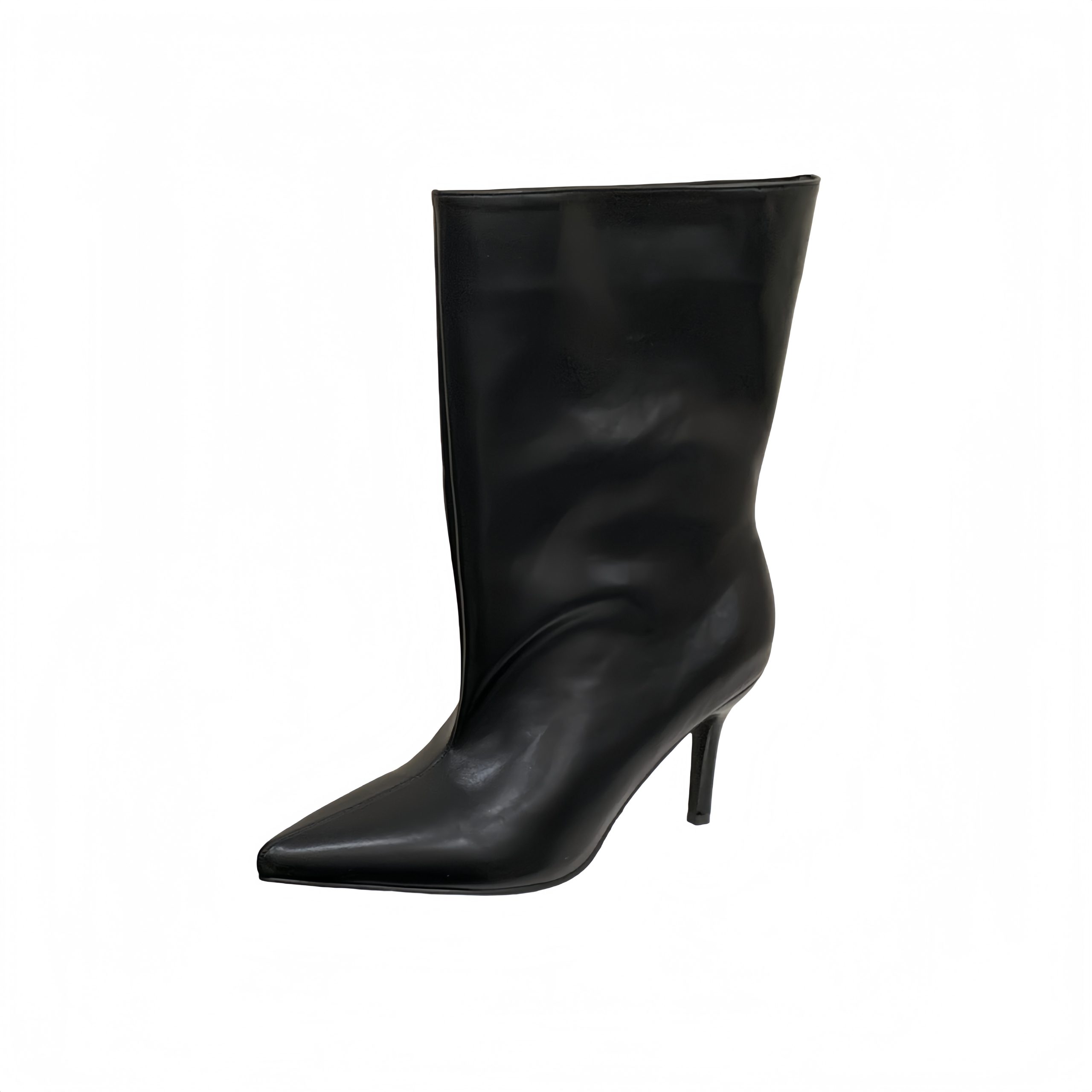 2026 Fashion Show Sexy Women's Pointed Toe Thin Heel High Heel Loose Fit Solid Color Thigh High Boots Slip On - Image 5